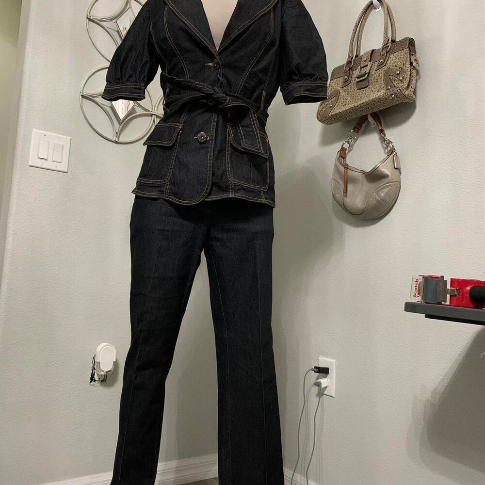 Bisou bisou denim jean set